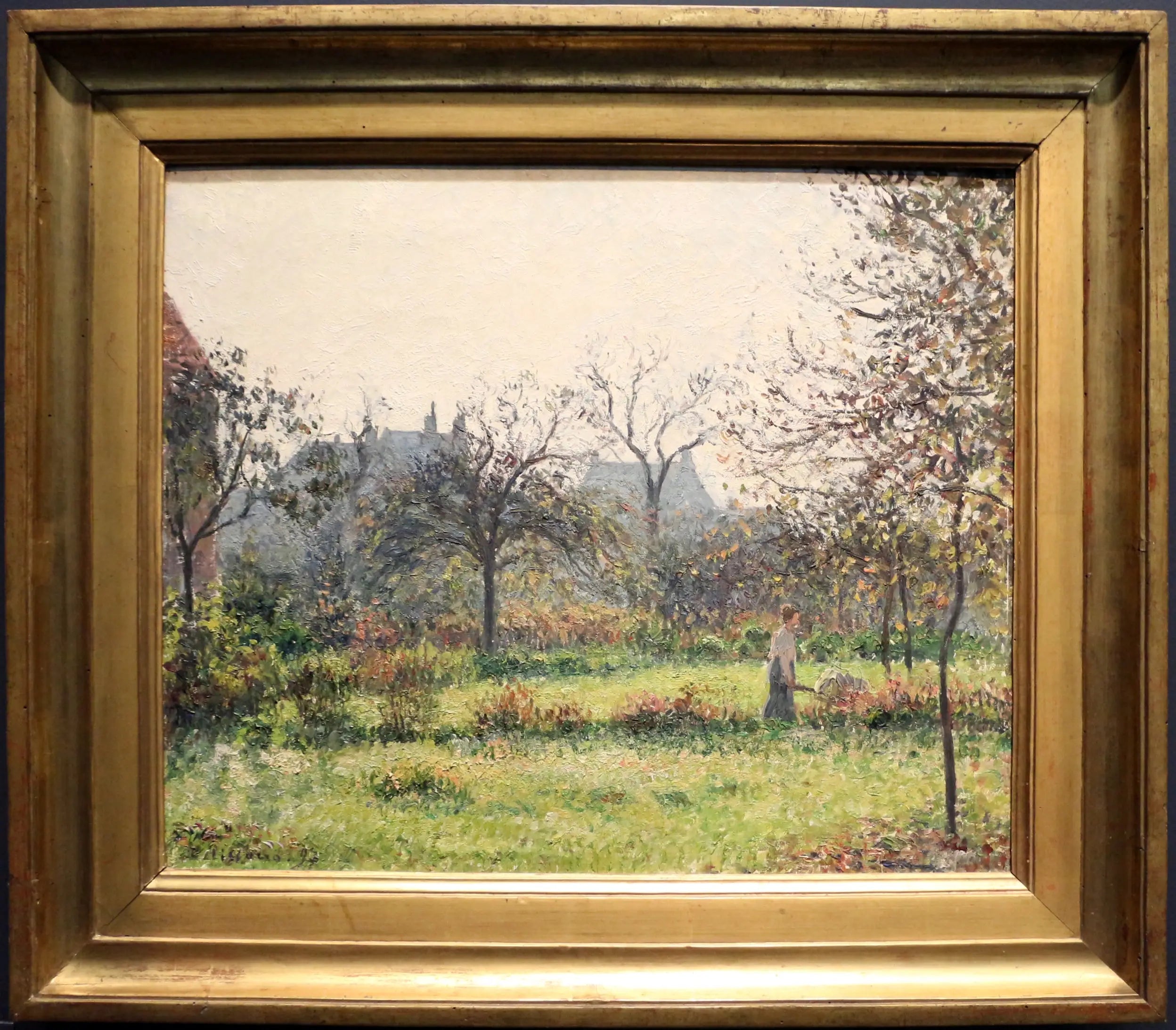Reproduction du tableau « Soleil du matin, automne - Camille Pissarro » par Alpha Reproduction en peinture à l’huile