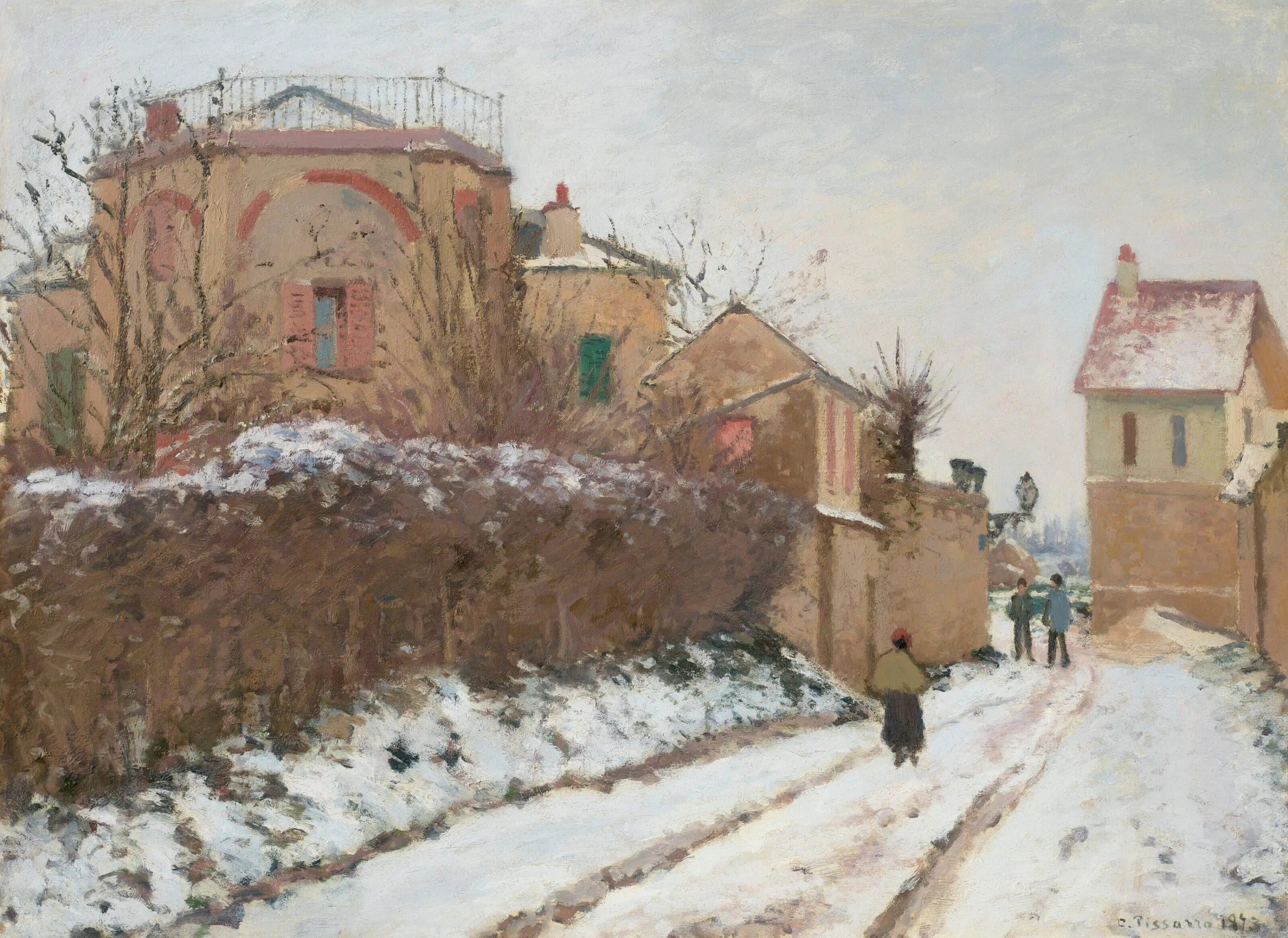 Reproduction du tableau « Rue de la Citadelle, Pontoise - Camille Pissarro » par Alpha Reproduction en peinture à l’huile