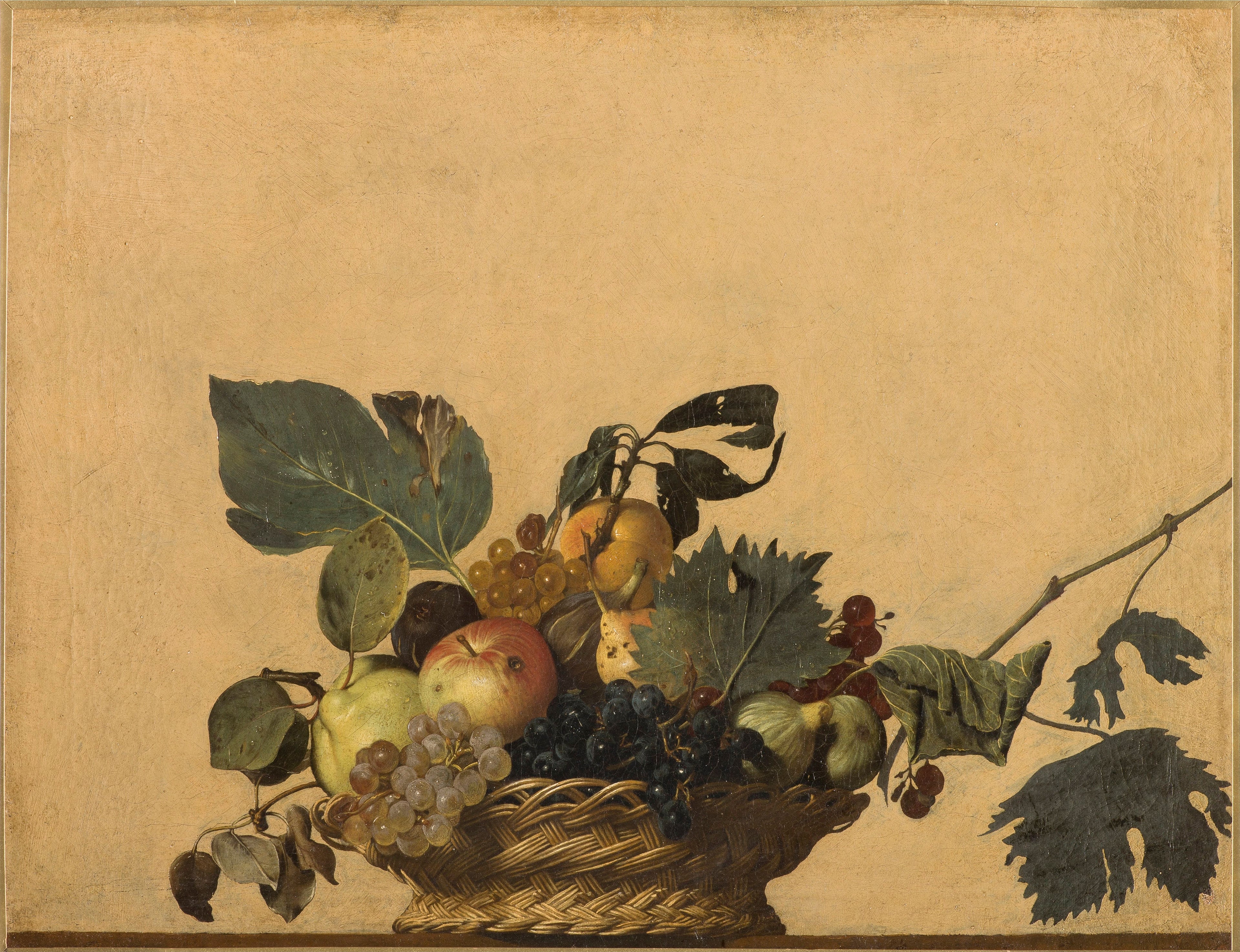 Reproduction du tableau « Corbeille de fruits - Le Caravage » par Alpha Reproduction en peinture à l’huile