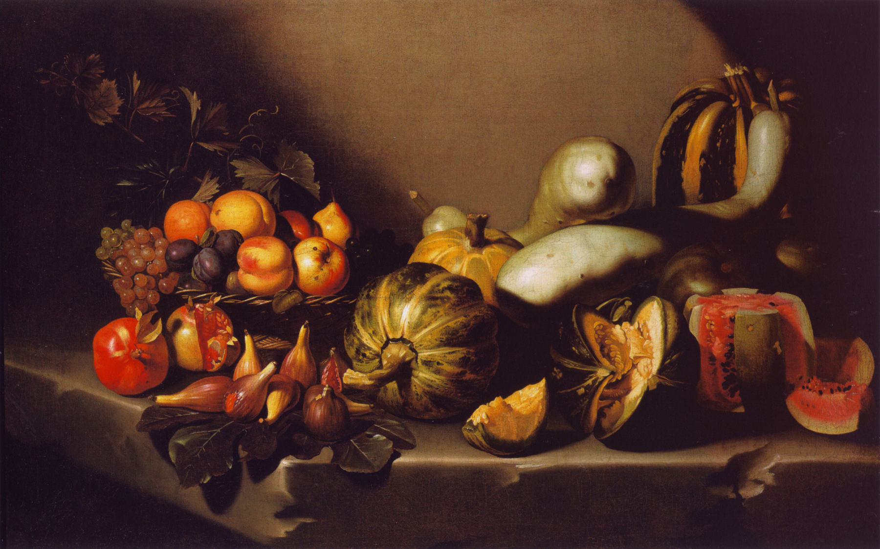 Reproduction du tableau « Nature morte aux fruits - Le Caravage » par Alpha Reproduction en peinture à l’huile