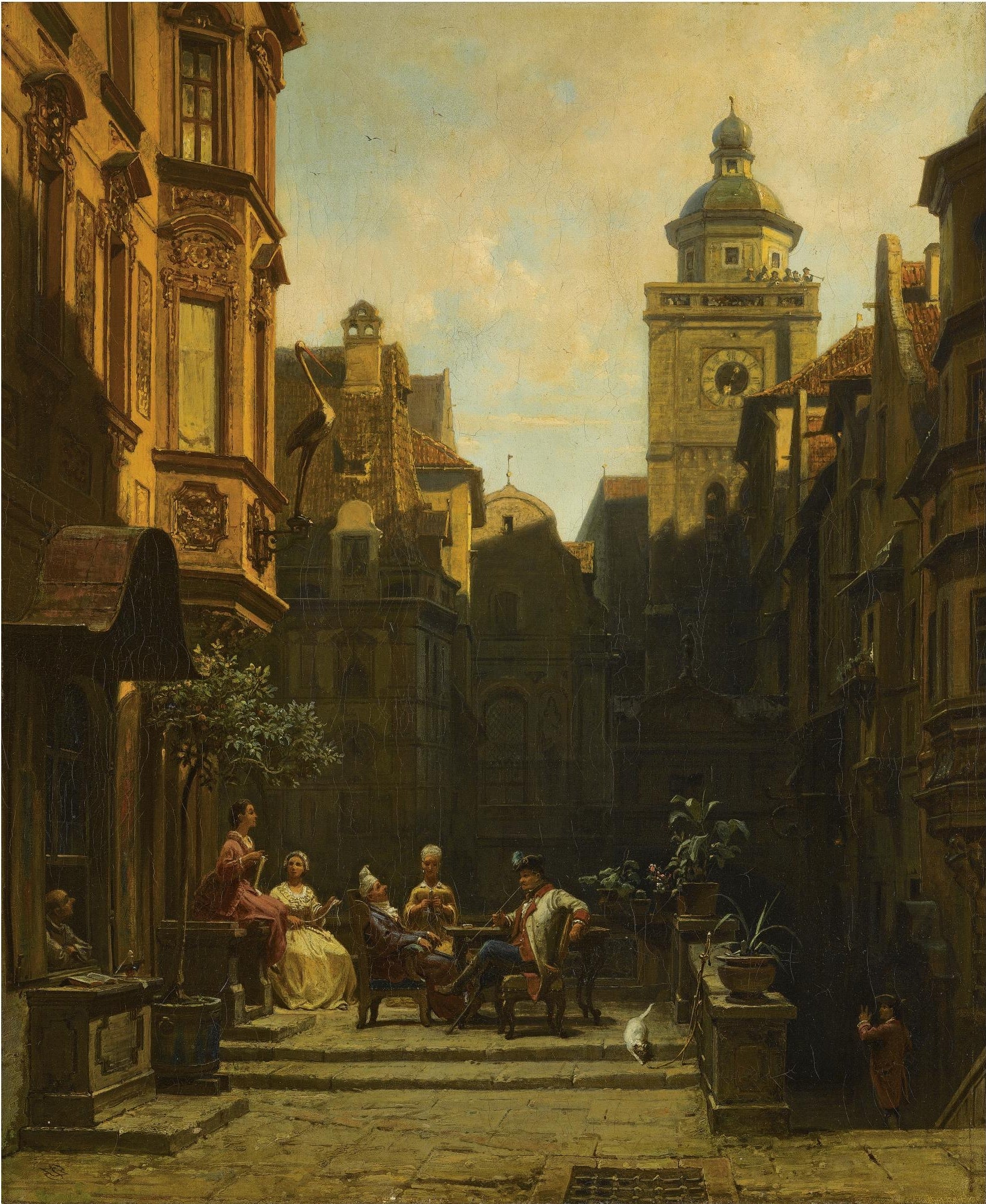 L'heure du bavardage - Carl Spitzweg