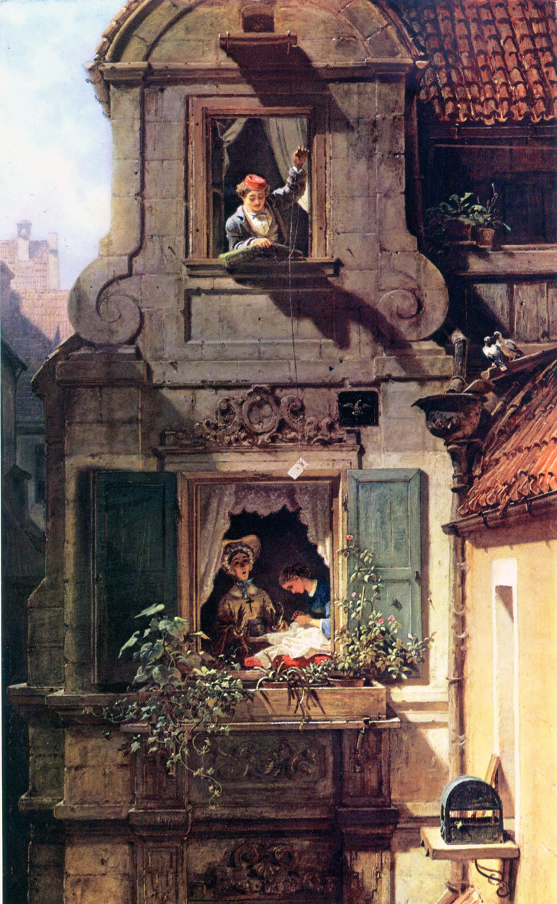 La Lettre d'amour interceptée - Carl Spitzweg
