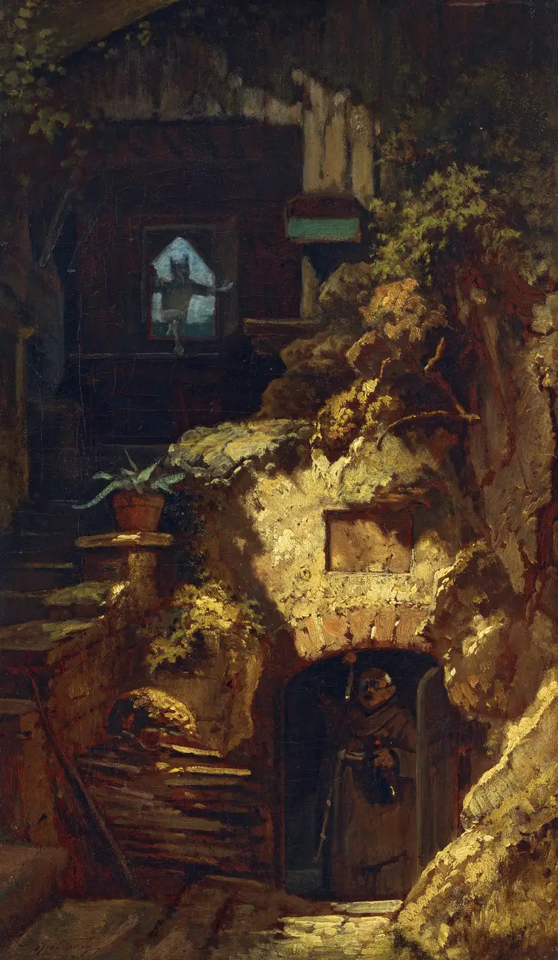 L'ermite et le diable - Carl Spitzweg