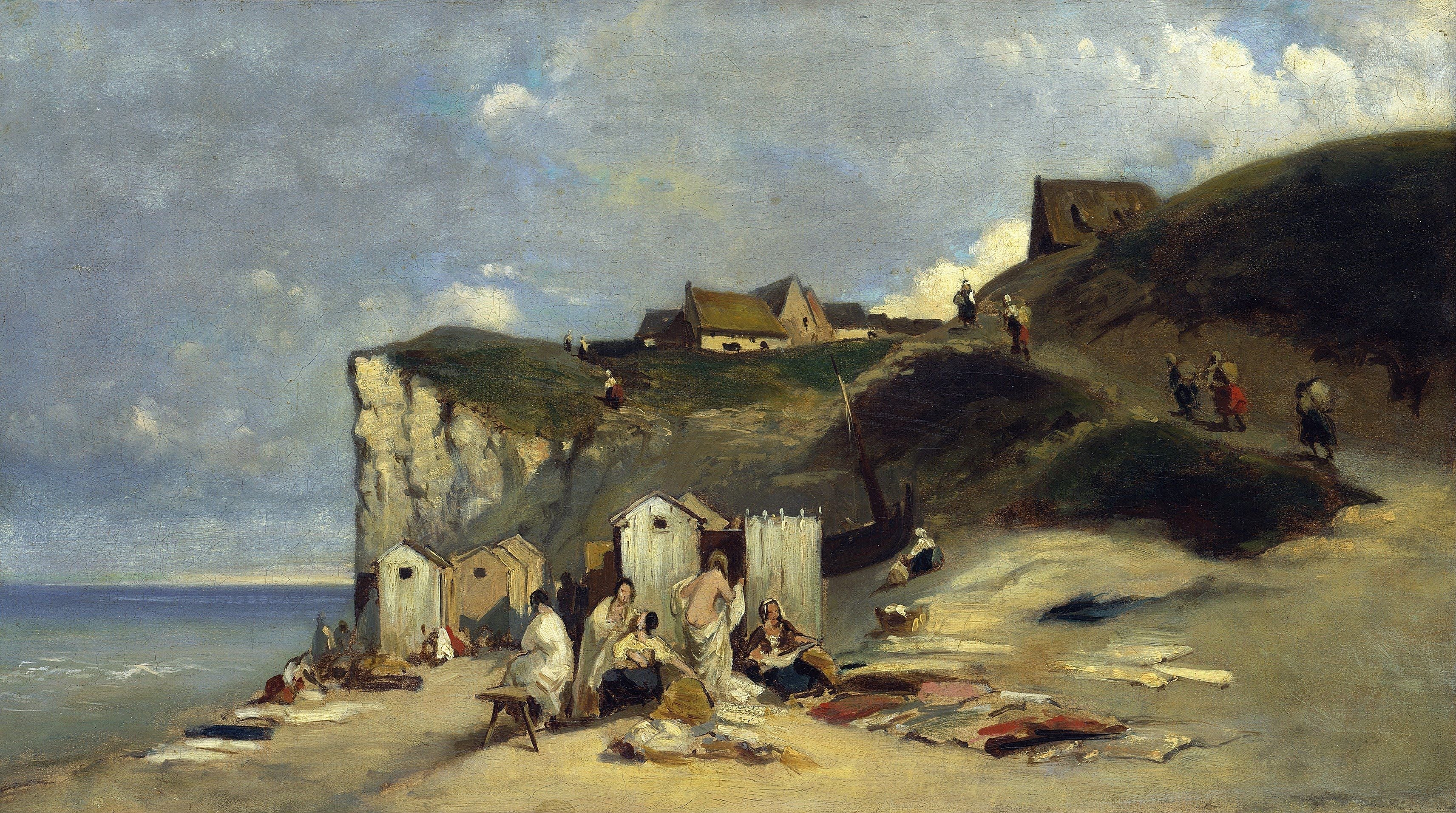 Bain de femme à Dieppe I - Carl Spitzweg
