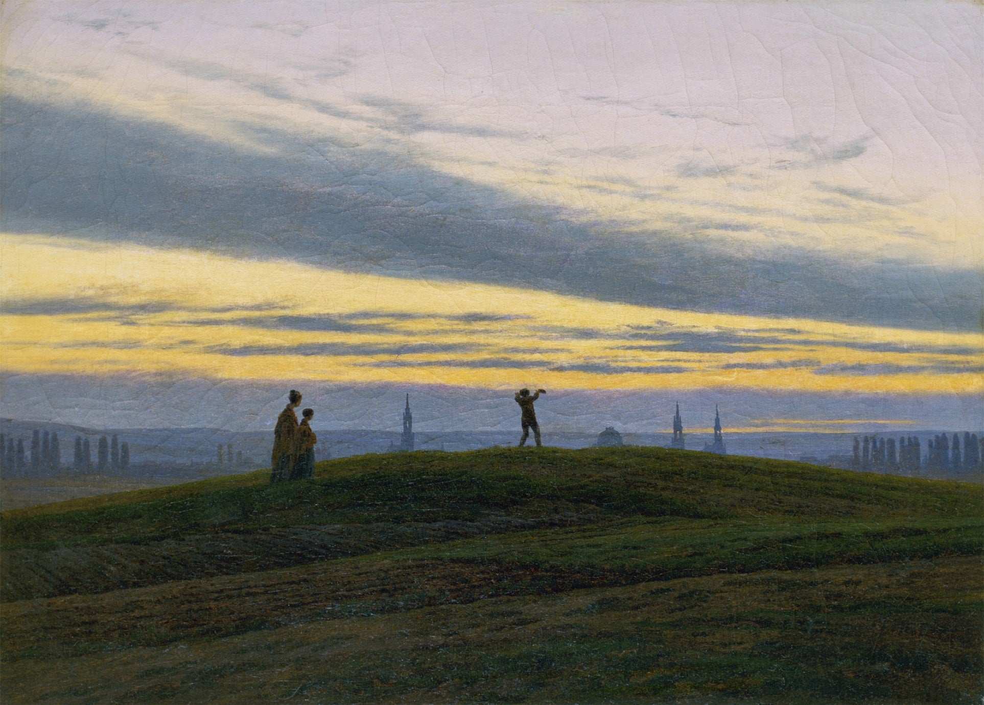 Reproduction du tableau « L'Étoile du soir - Caspar David Friedrich » par Alpha Reproduction en peinture à l’huile