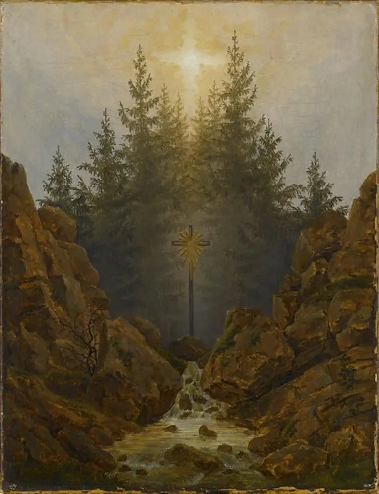 Croix dans la forêt - Caspar David Friedrich