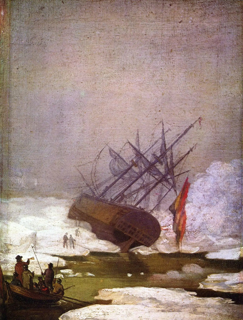 Épave dans la mer de glaces - Caspar David Friedrich