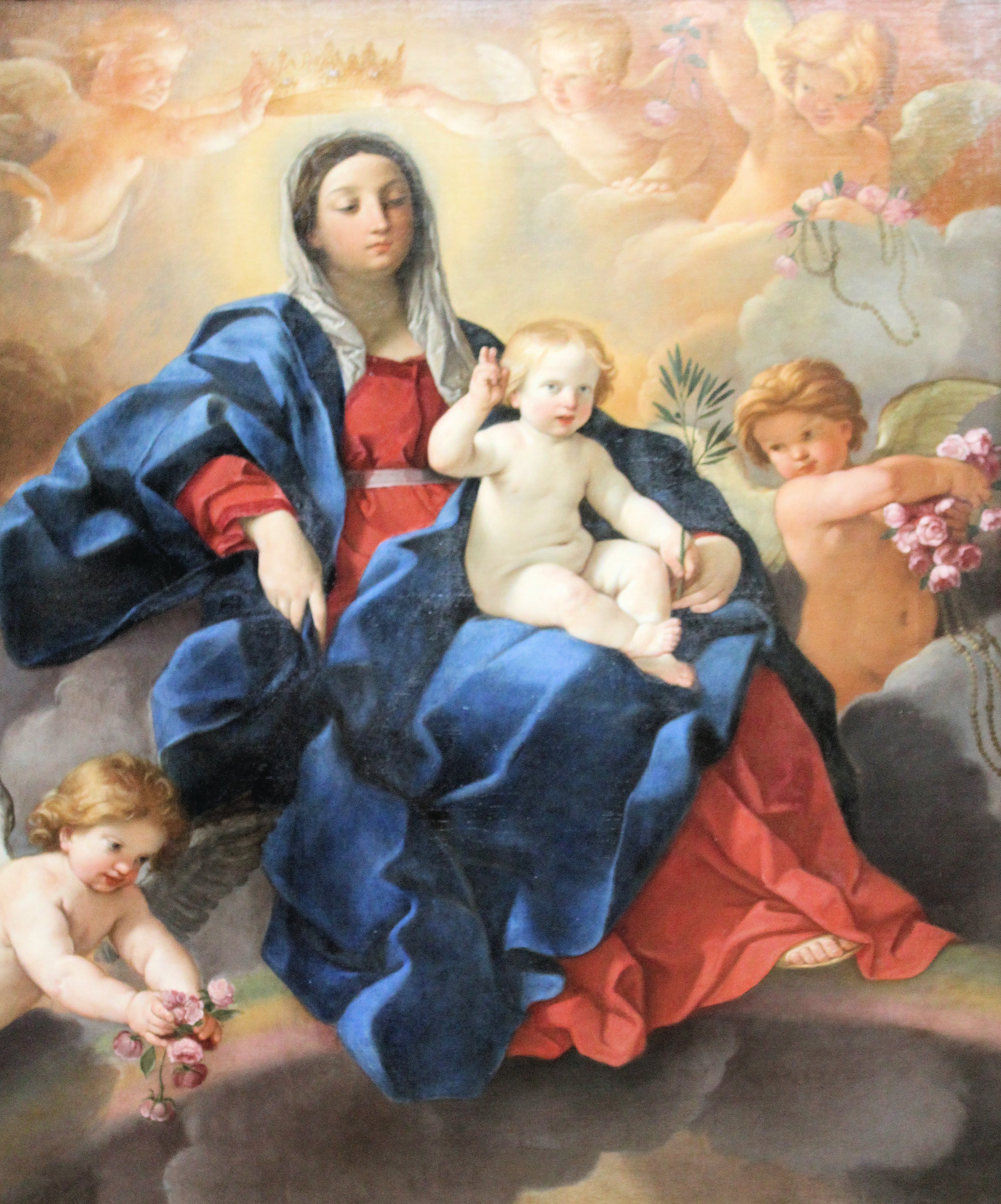 Vierge à l'Enfant entourée d'anges - Guido Reni