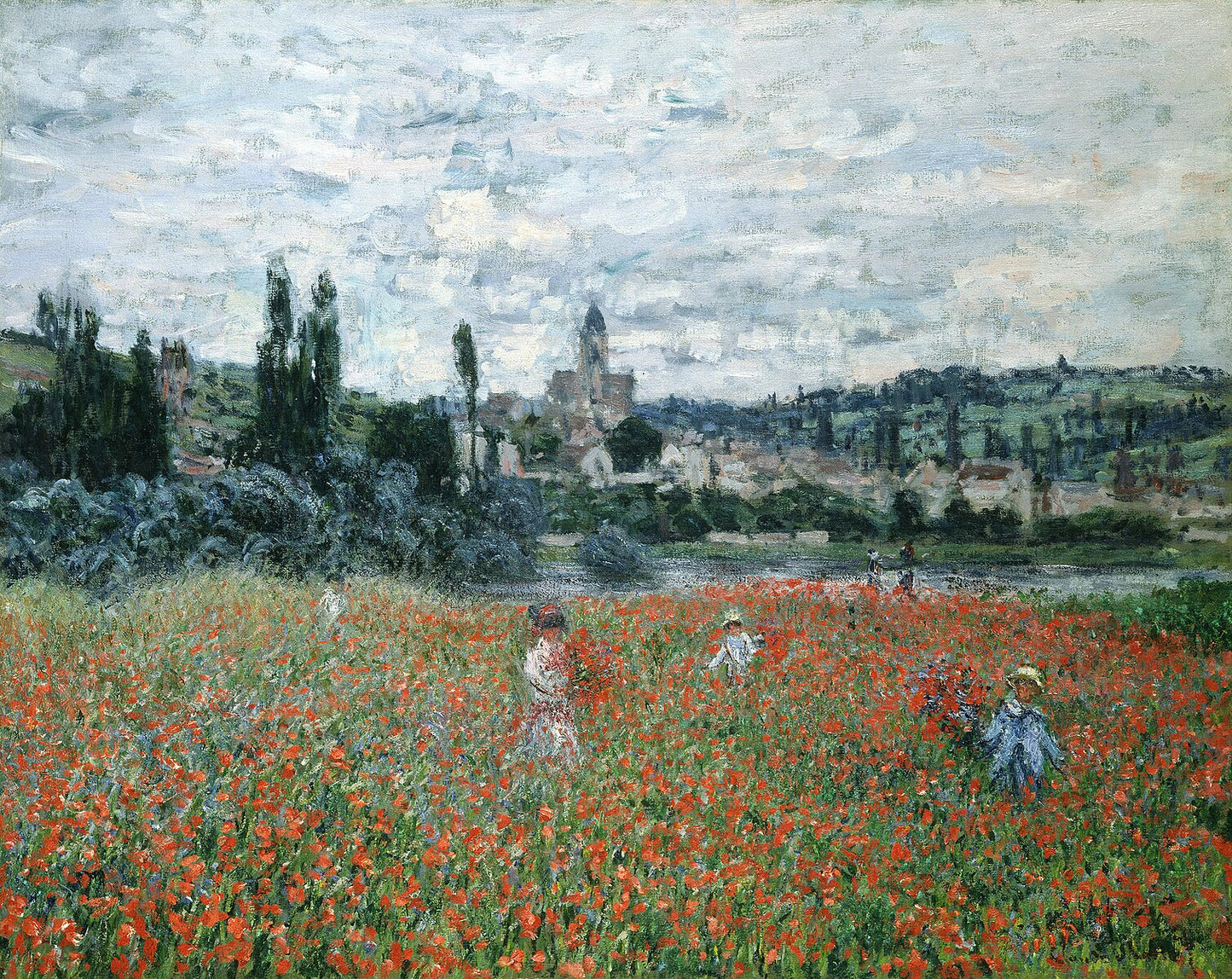 🌺 Champ de coquelicots près de Vétheuil – Claude Monet (vers 1879)
