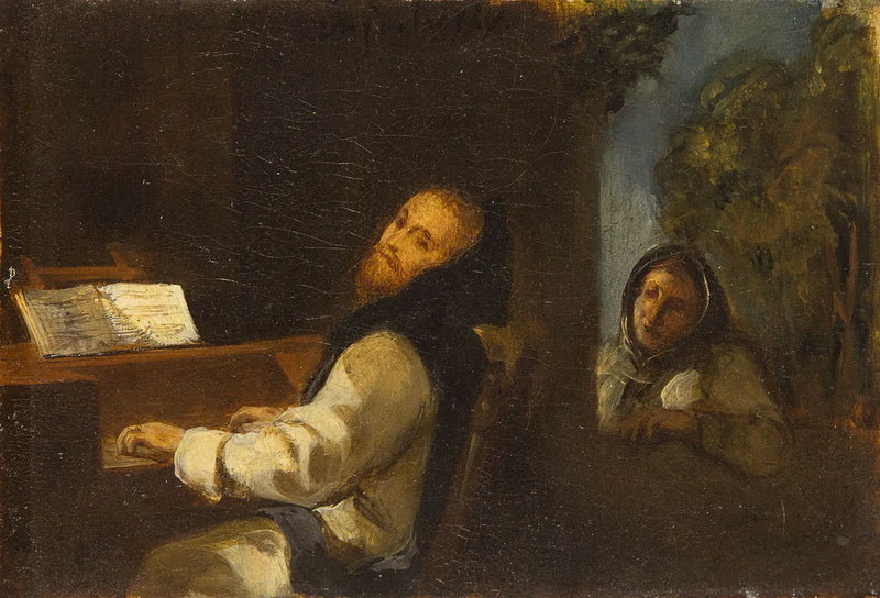 Charles Quint au monastère de Yuste - Eugène Delacroix