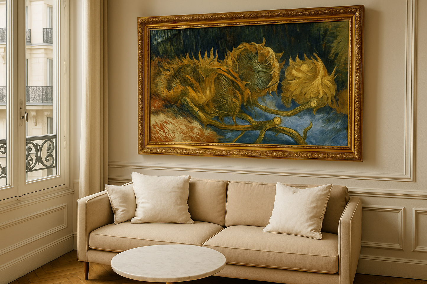 🌻 Quatre tournesols défraîchis – Vincent van Gogh (1887)