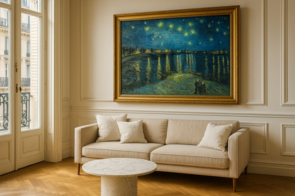 🖼️ La Nuit étoilée sur le Rhône – Vincent van Gogh (1888)