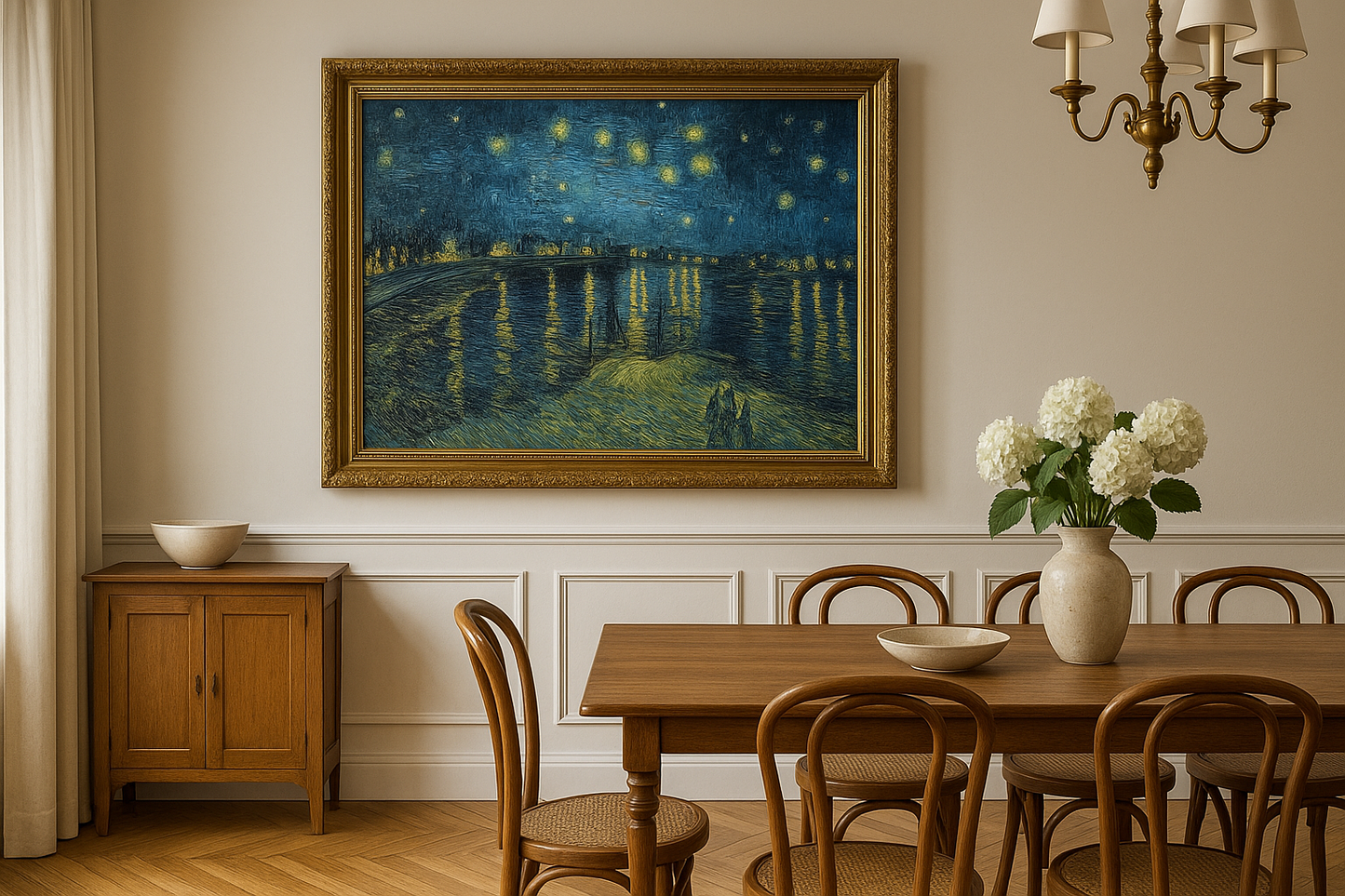 🖼️ La Nuit étoilée sur le Rhône – Vincent van Gogh (1888)