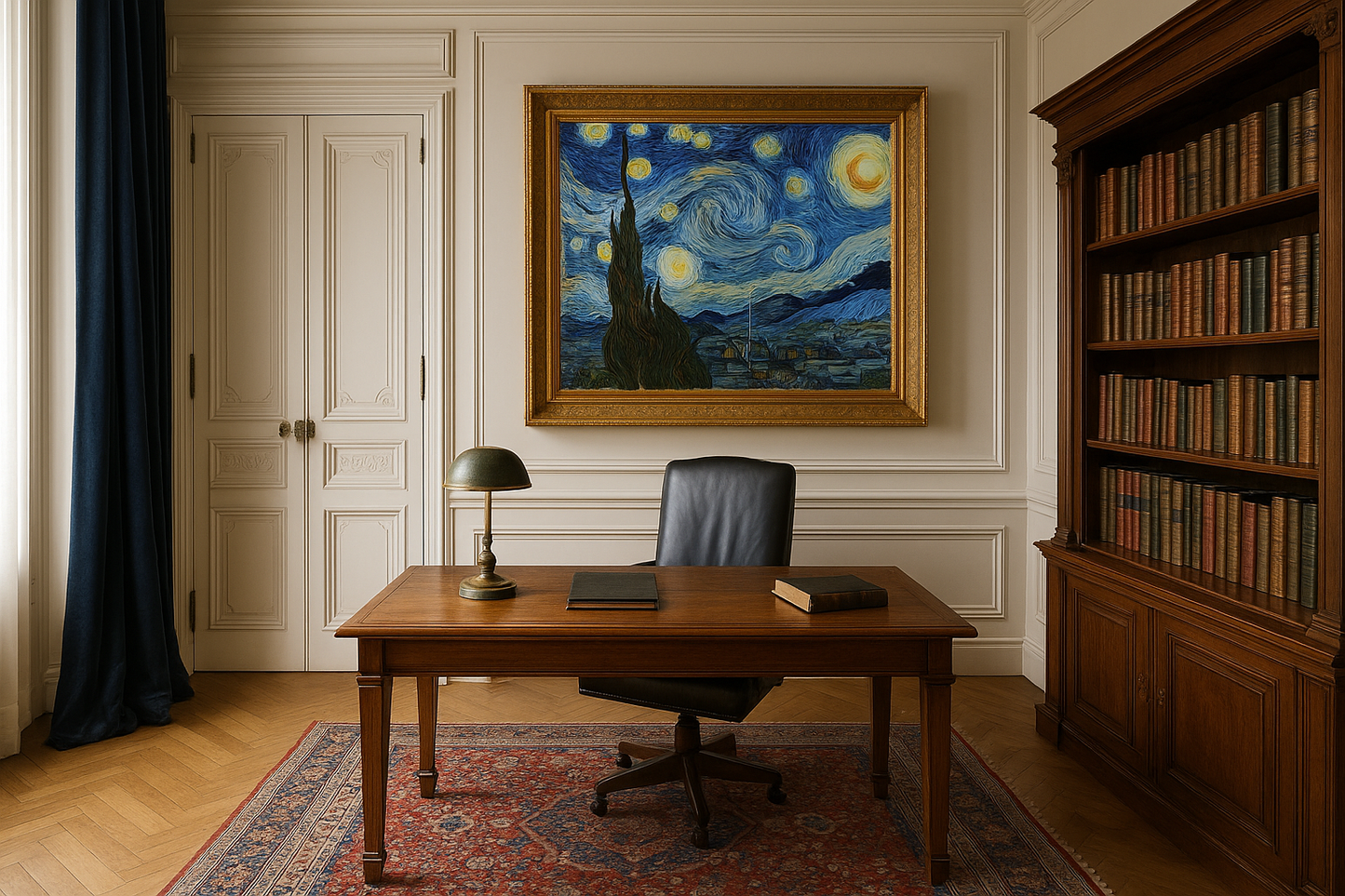 🌌 La Nuit étoilée – Vincent van Gogh (1889)