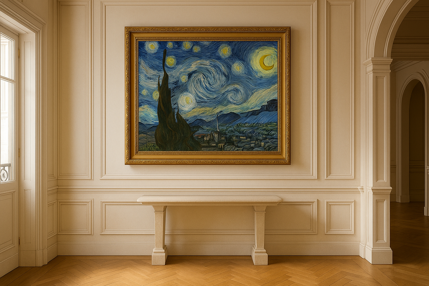 🌌 La Nuit étoilée – Vincent van Gogh (1889)