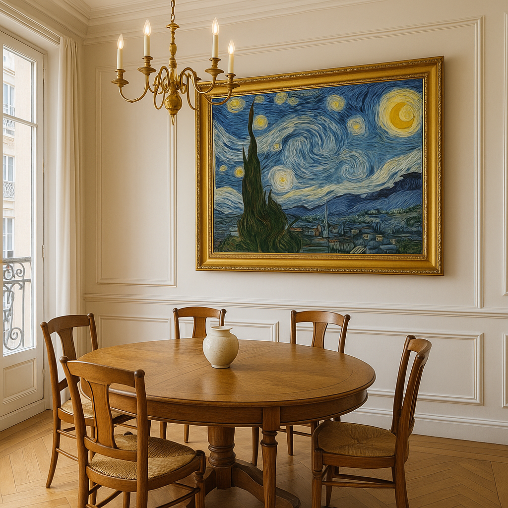 🌌 La Nuit étoilée – Vincent van Gogh (1889)