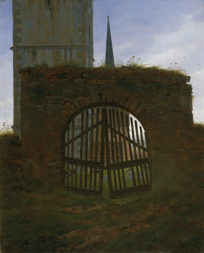 La Porte du cimetière - Caspar David Friedrich
