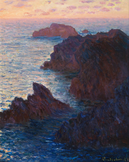 Falaises à Belle-Île – Monet 1886