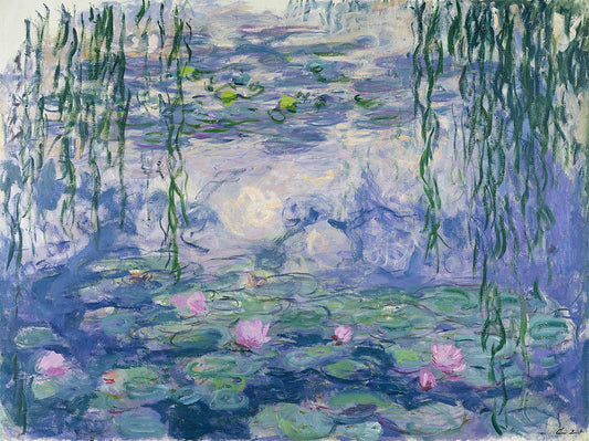 🌸 Nymphéas et saules pleureurs – Monet, vers 1916-1919