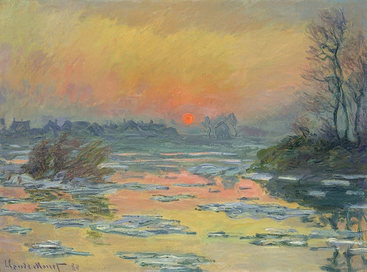 🌇 Coucher de soleil sur la Seine – Claude Monet (1880)