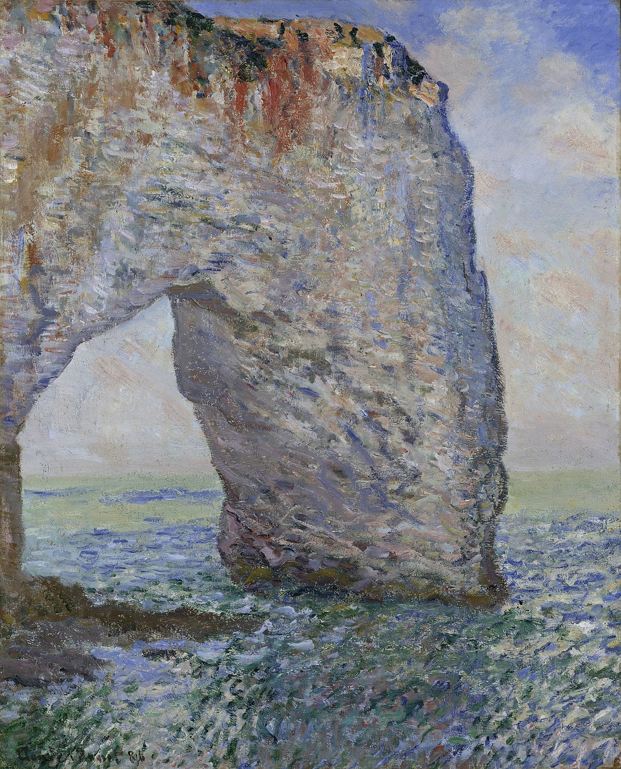 🌊 La Manneporte près d’Étretat – Claude Monet (vers 1883–1886