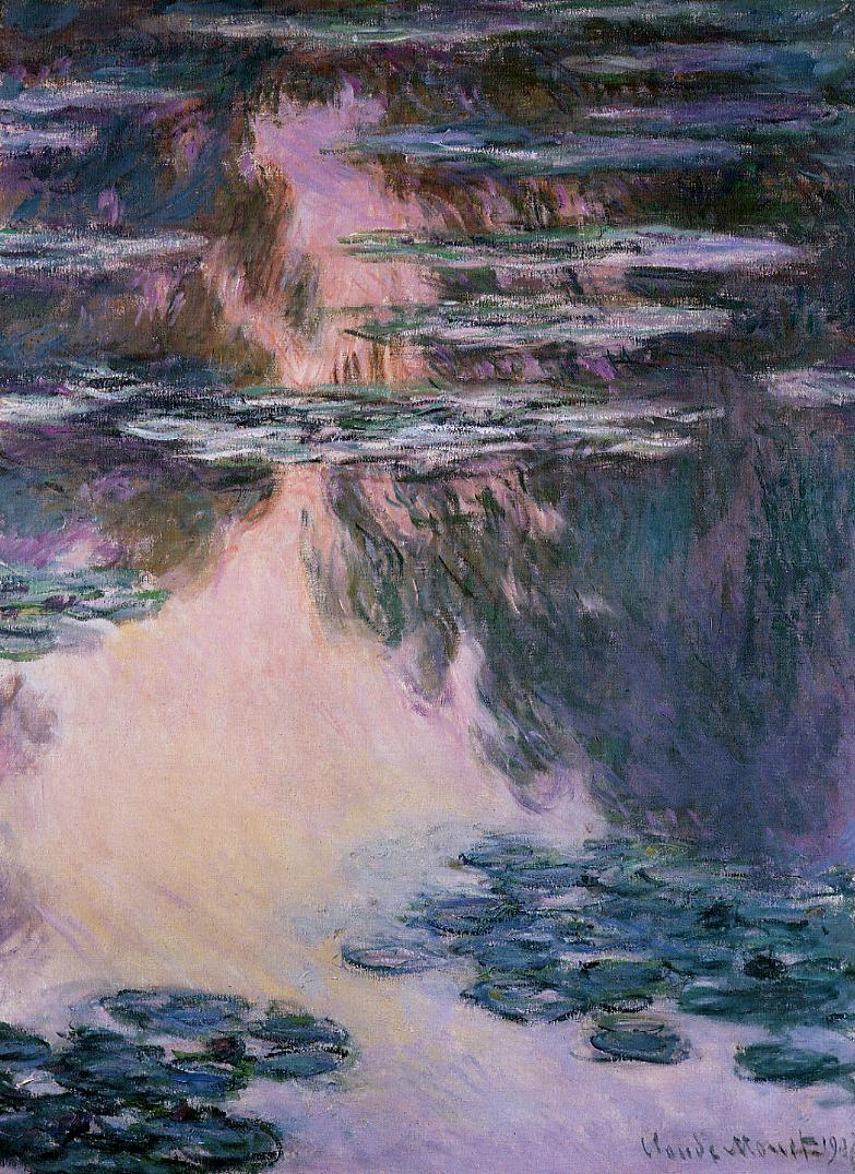 🌸 Nymphéas – Lumière violette sur l’eau (1907)