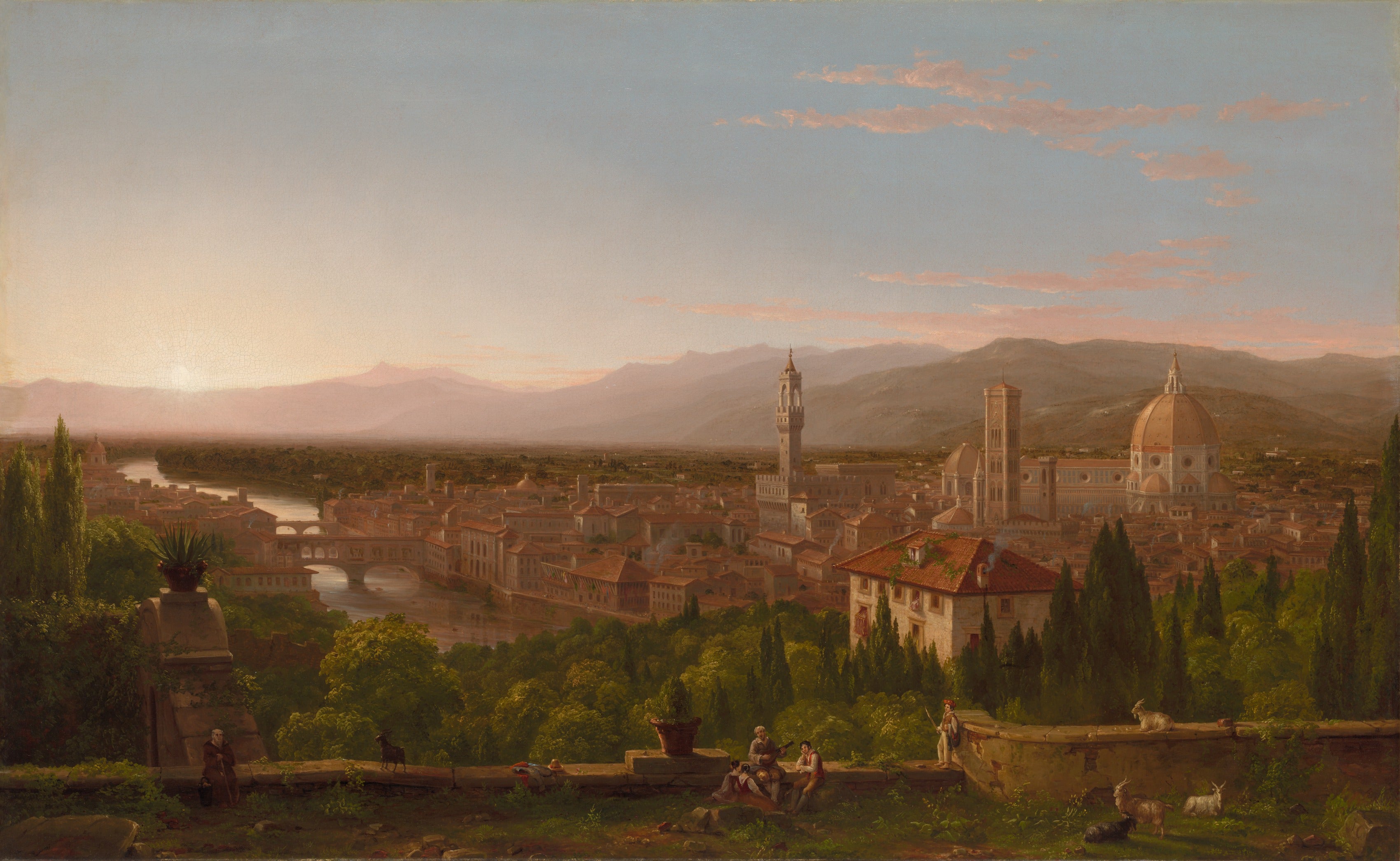 Vue de Florence depuis San Miniato - Thomas Cole