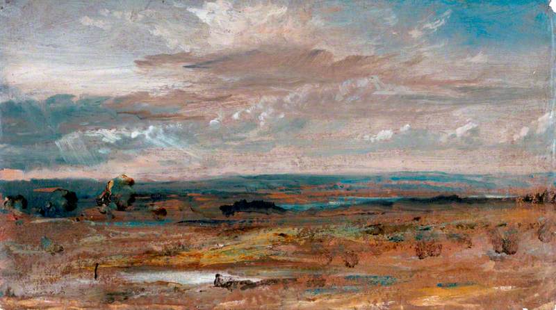 Une vue à Hampstead, le soir - John Constable