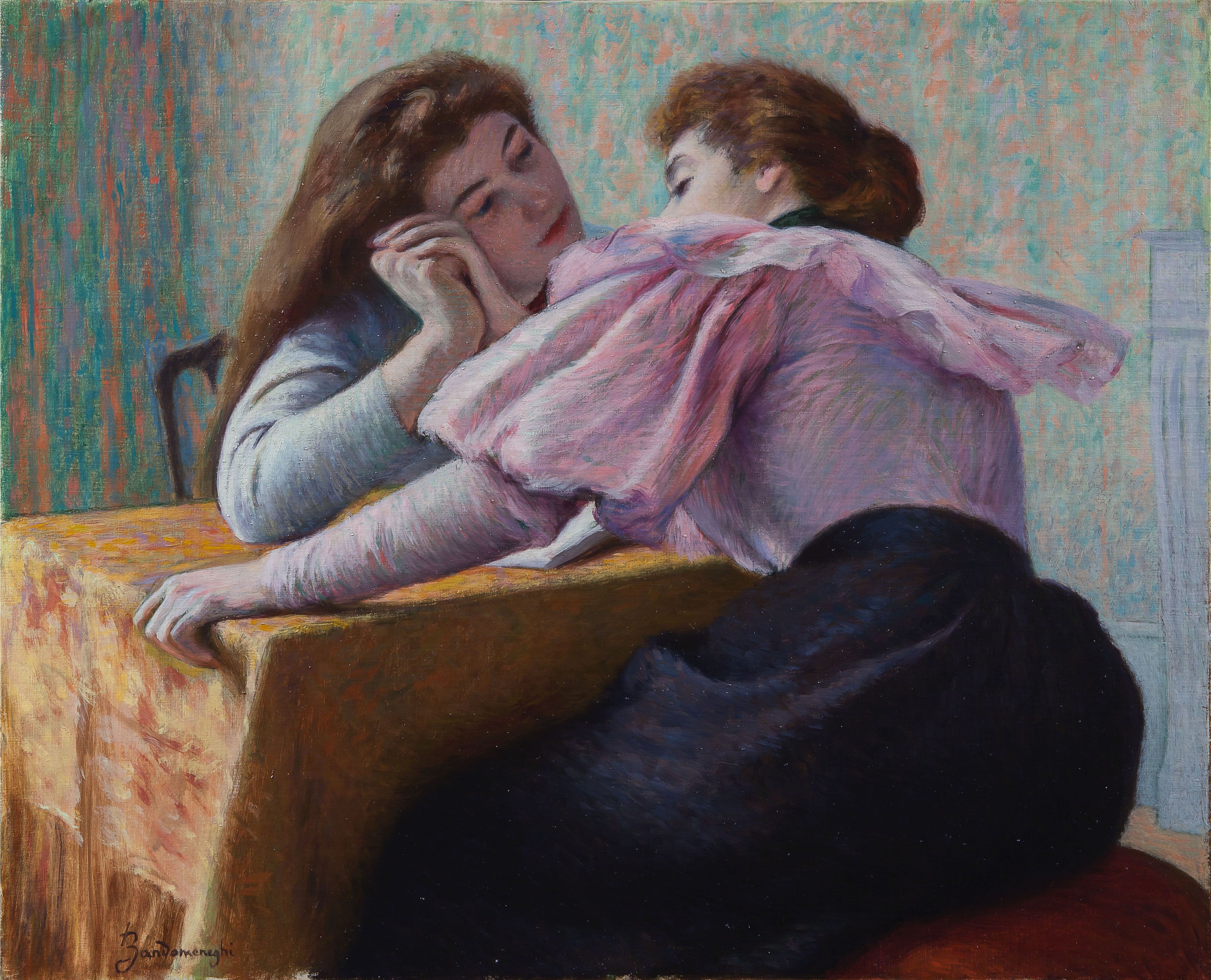 Conversation à table - Federico Zandomeneghi