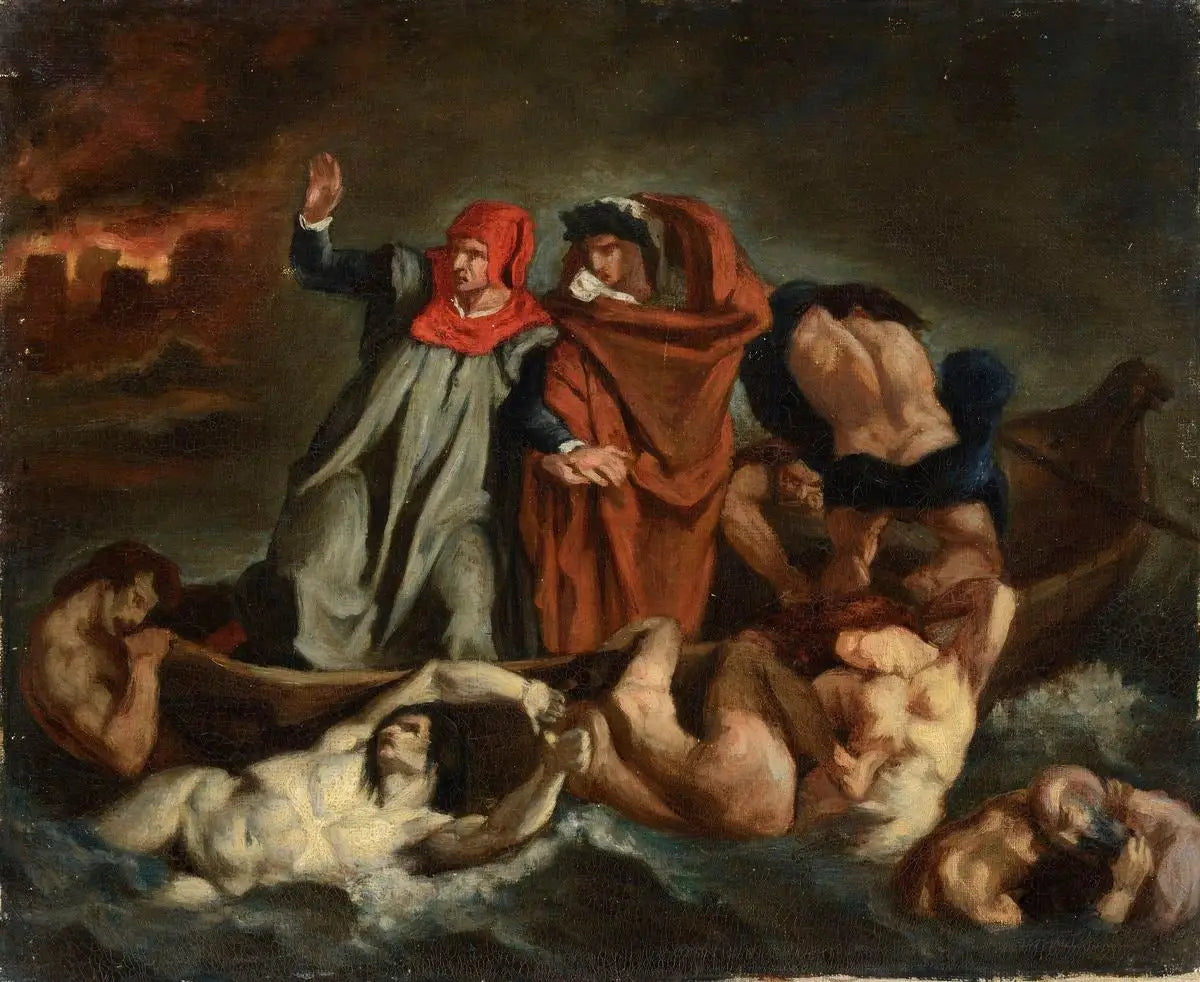 Reproduction du tableau « La Barque de Dante - Édouard Manet » par Alpha Reproduction en peinture à l’huile