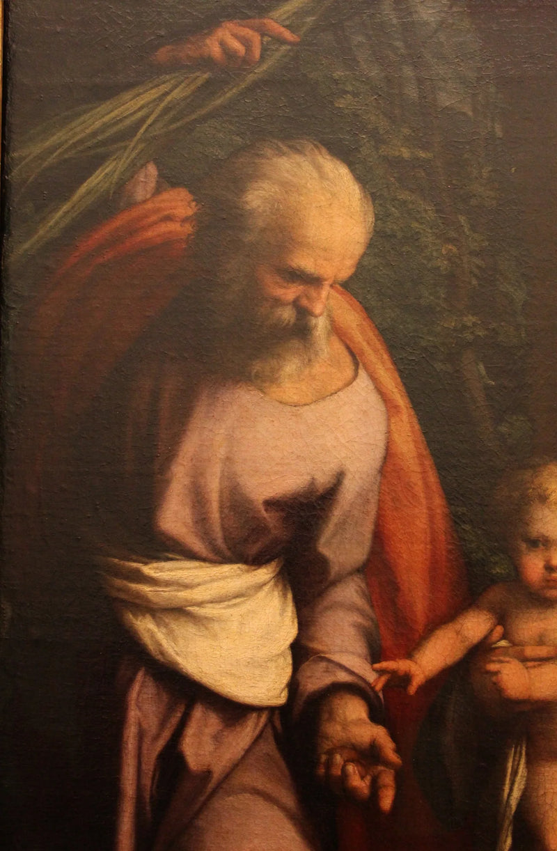 Repos pendant la fuite en Égypte avec saint François - Corrège