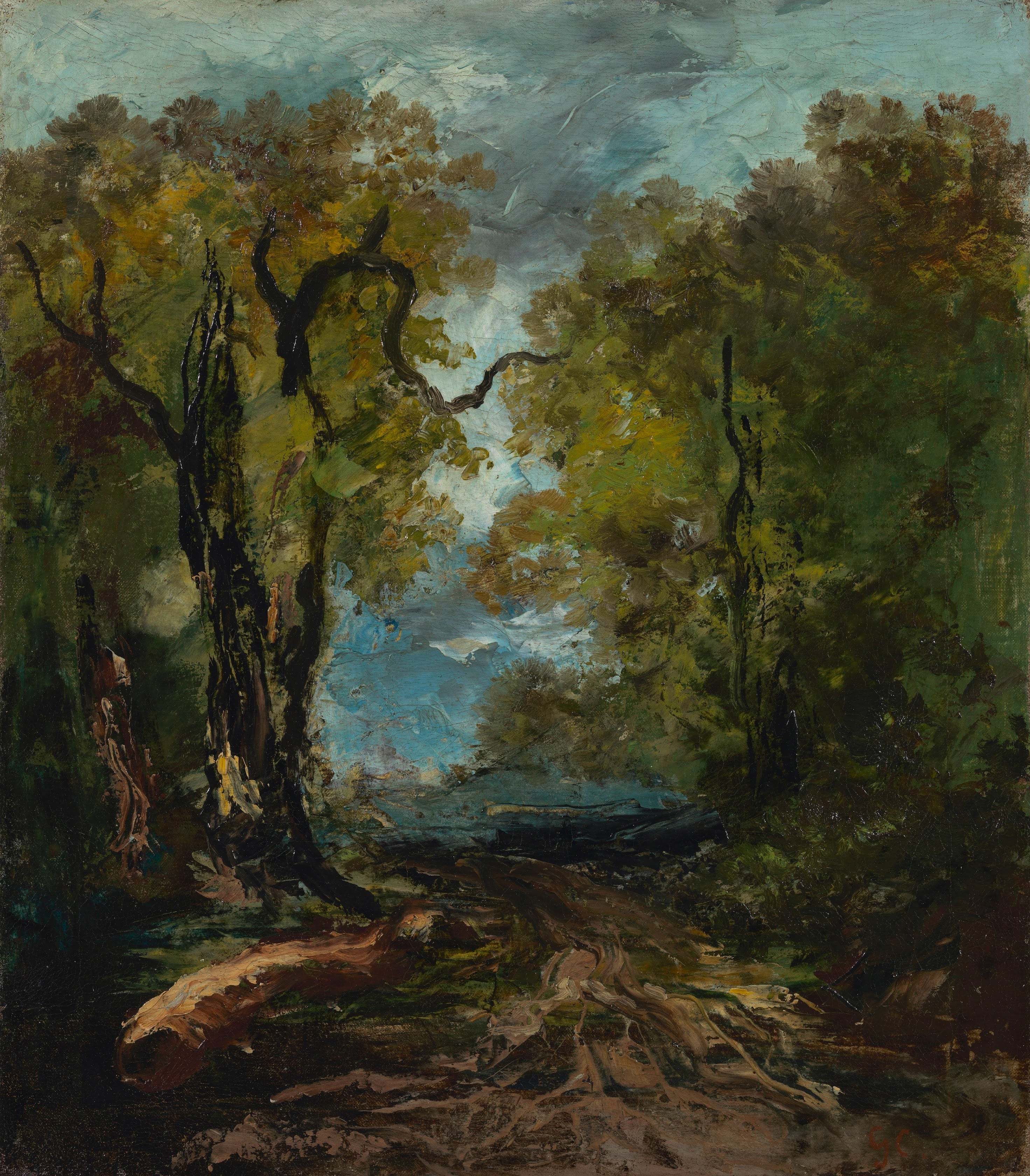 Au bord du lac - Gustave Courbet