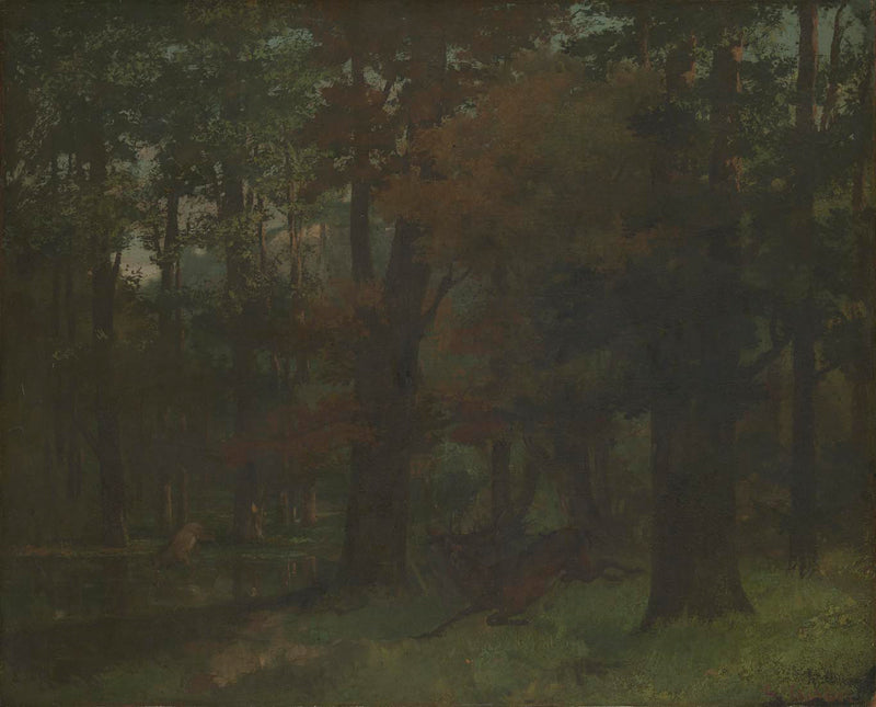 Dans la forêt - Gustave Courbet