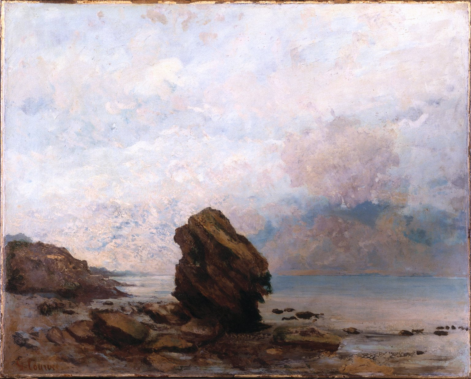 Le Rocher isolé - Gustave Courbet