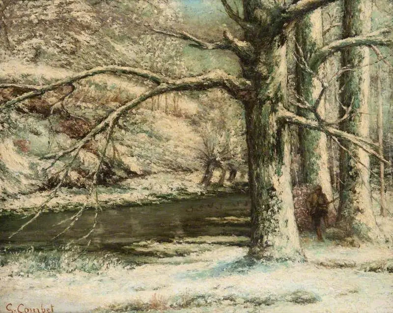 Paysage de neige - Gustave Courbet