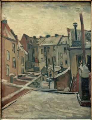 🏙️ Cours de récréation à Anvers – Vincent van Gogh (1885–1886)