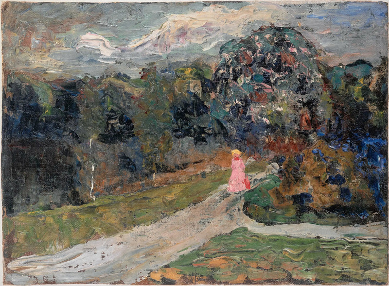 Crépuscule au jardin anglais, Munich - Vassily Kandinsky