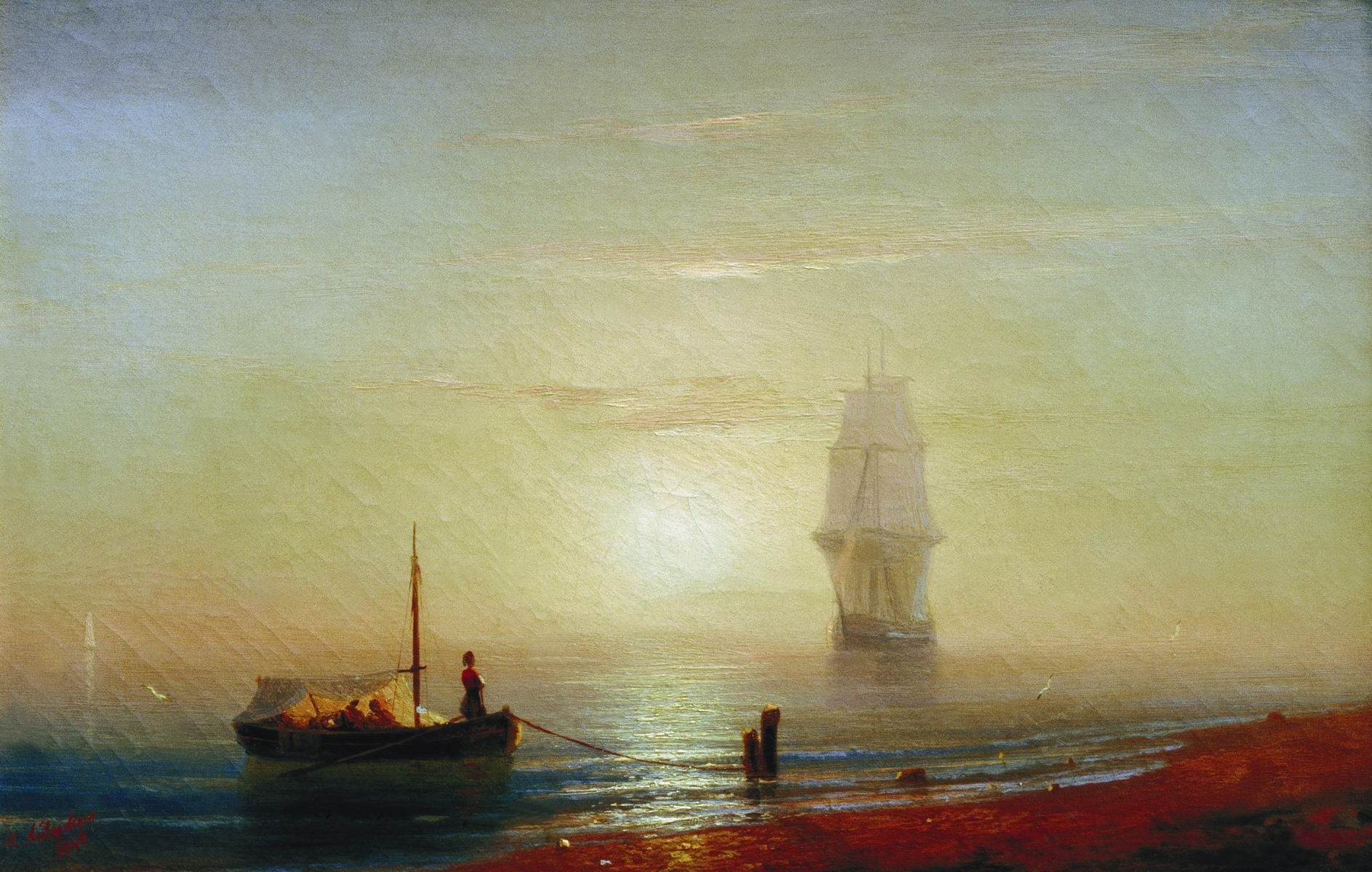 Coucher de soleil sur la mer - Ivan Aïvazovski