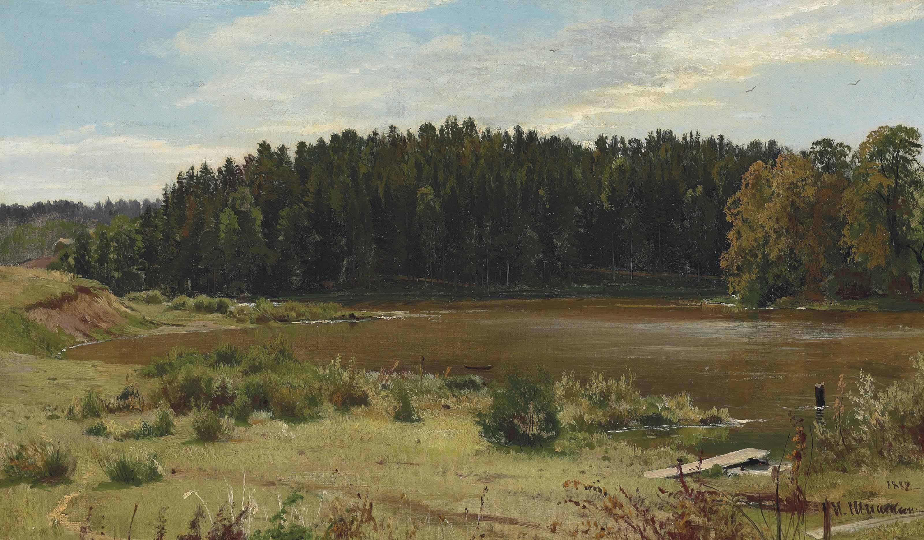 Rivière à l'orée d'un bois - Ivan Chichkine