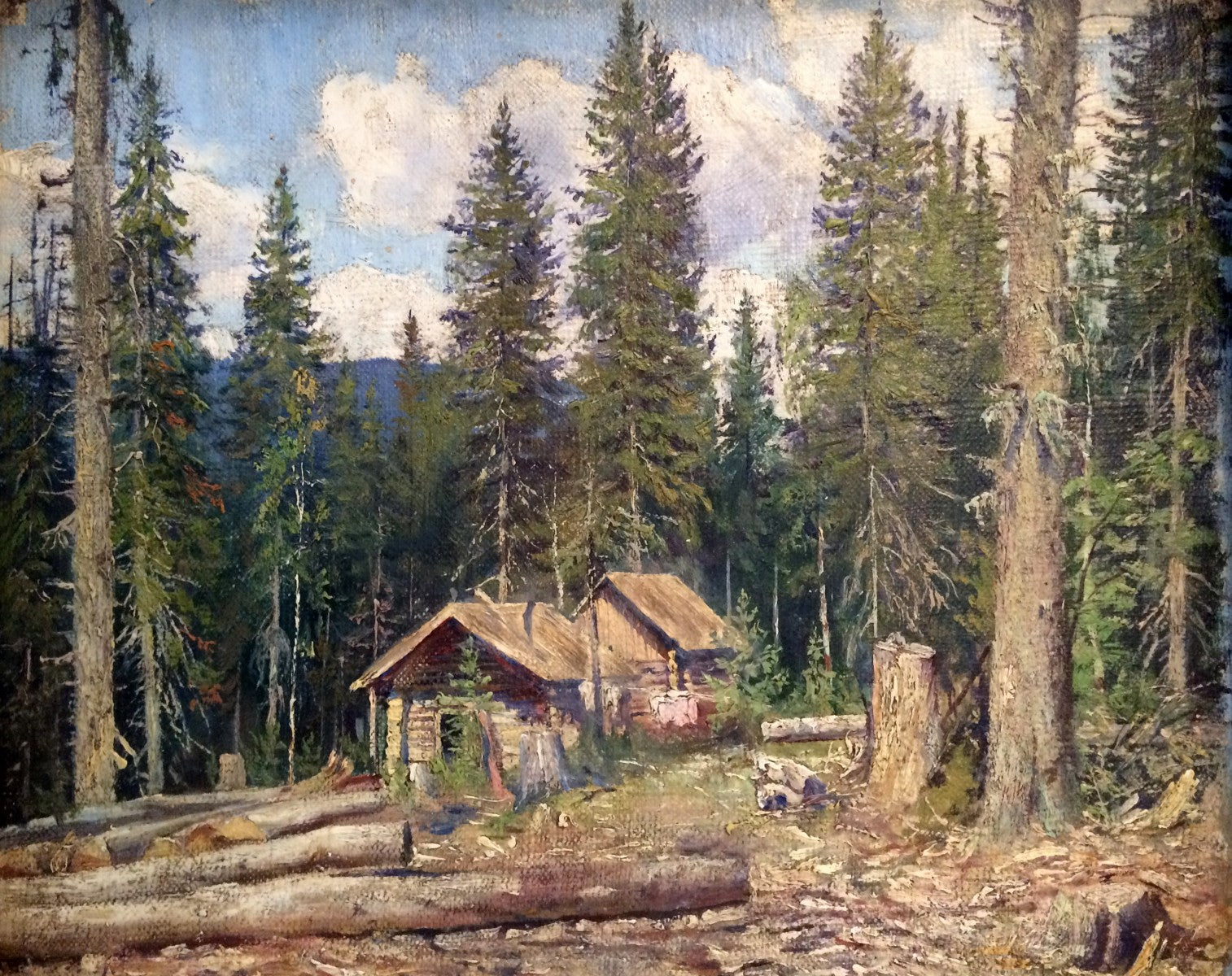Cabane dans la forêt - Ivan Chichkine