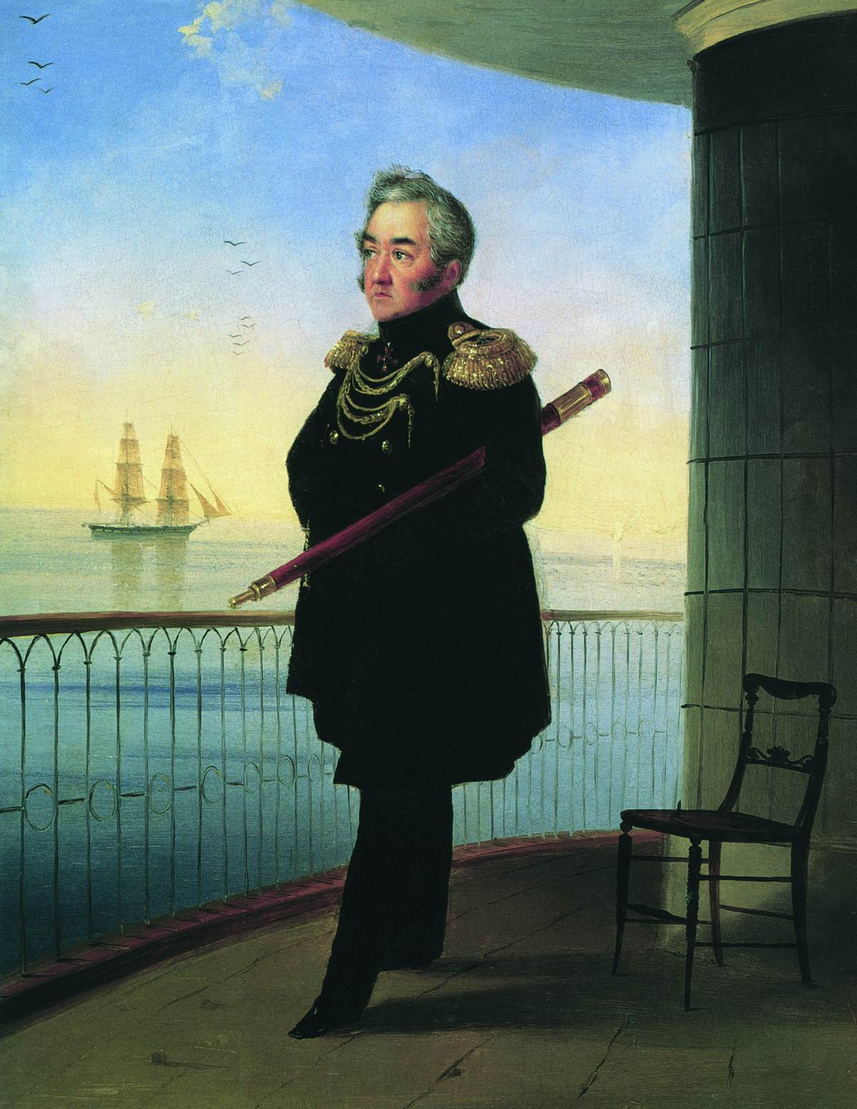 Portrait du vice-amiral M.P. Lazarev - Ivan Aïvazovski