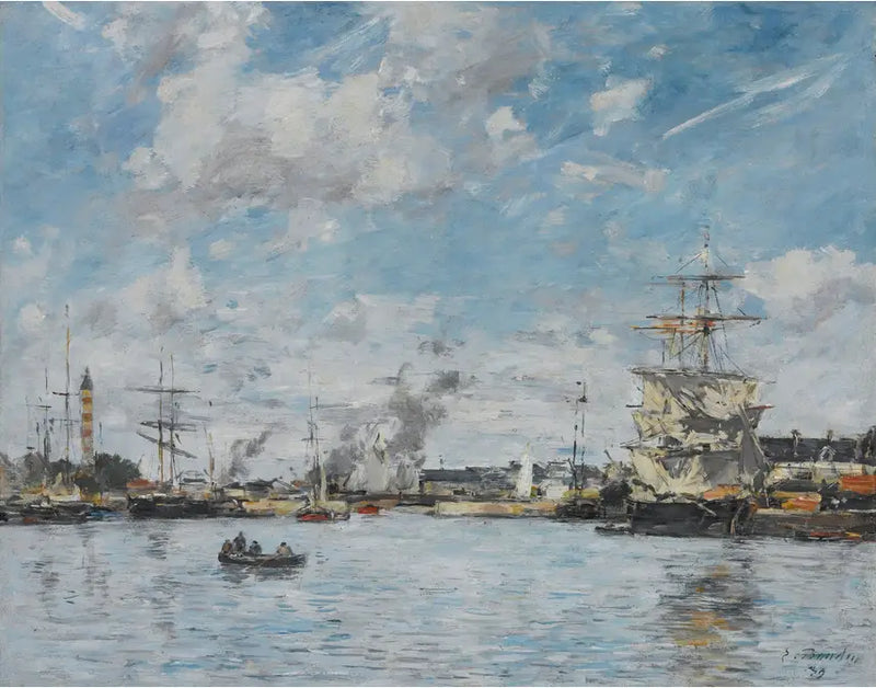Deanville. Le Bassin - Eugène Boudin