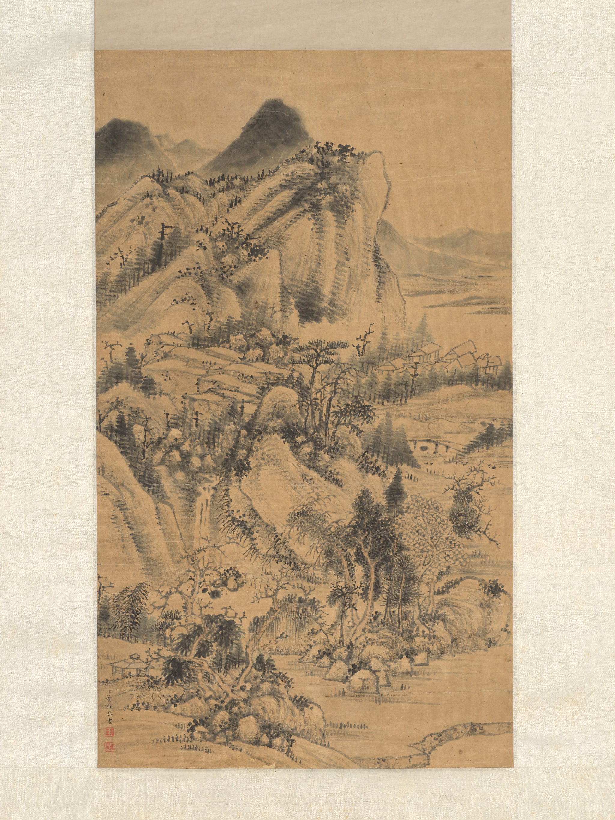 Landscape, Dong Gao, 18th–19th century — peinture chinoise