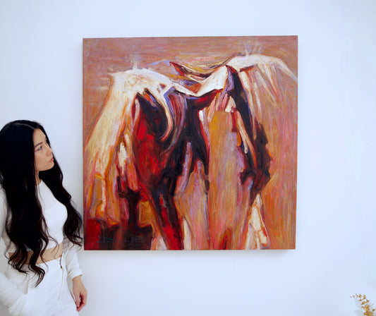 Abstract Horse | 100 x 100 cm