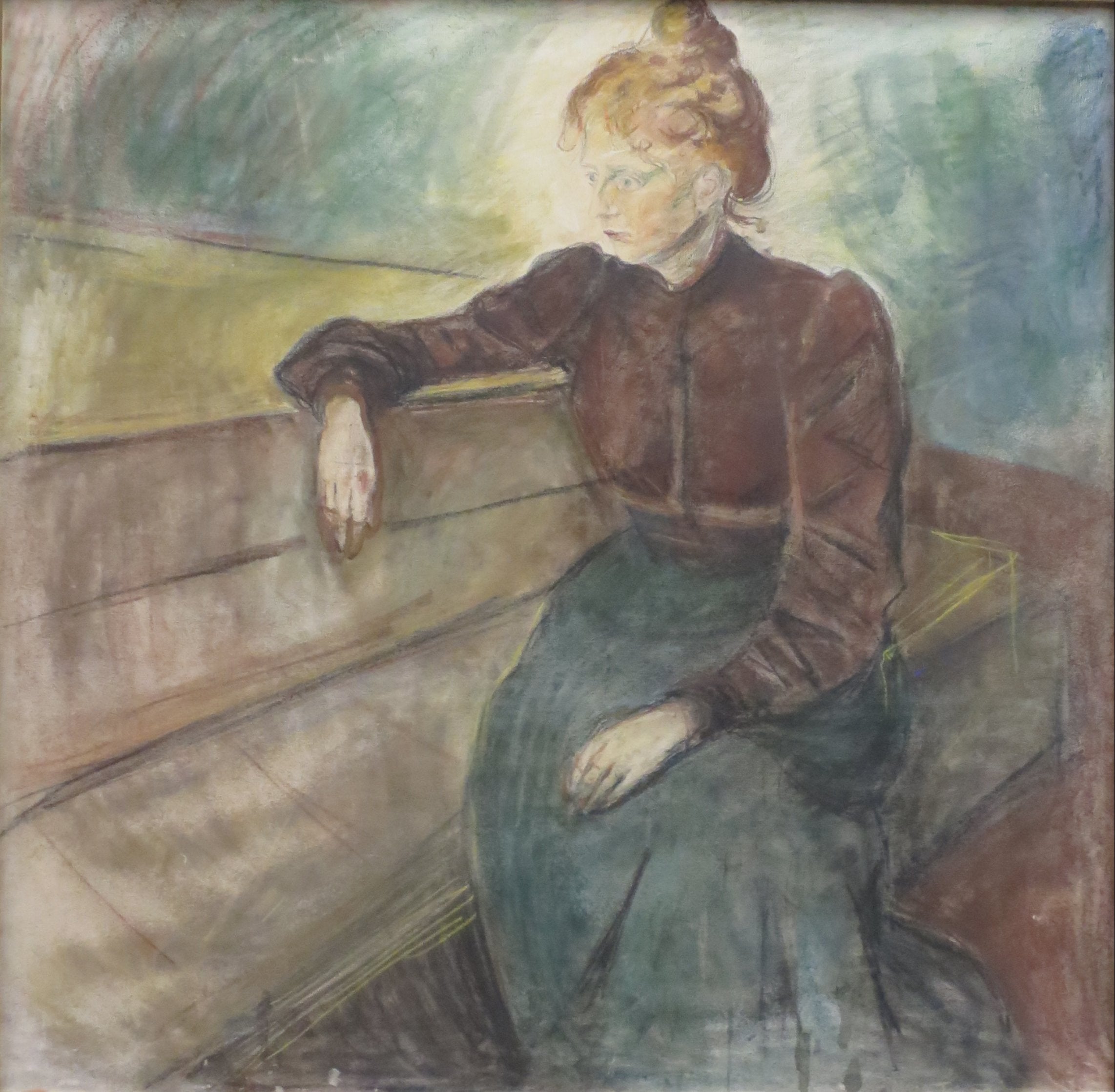 Reproduction du tableau « Portrait de femme - Edvard Munch » par Alpha Reproduction en peinture à l’huile