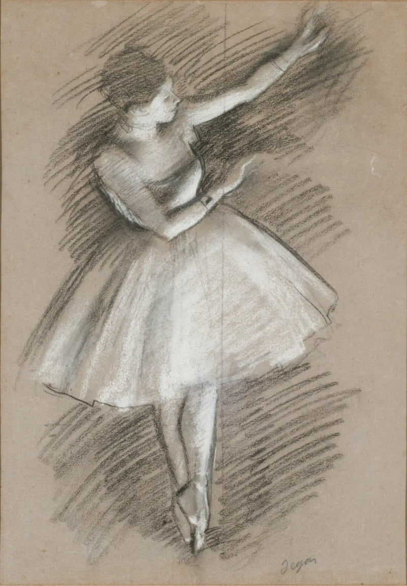 danseuse en blanc - Edgar Degas