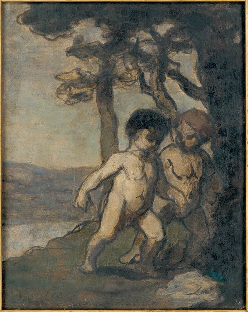 Deux enfants - Honoré Daumier