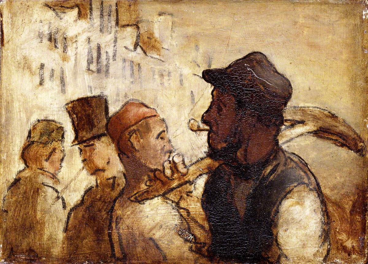 Ouvriers dans la rue - Honoré Daumier