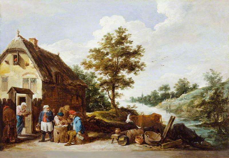 Une auberge au bord de la rivière - David Teniers le Jeune