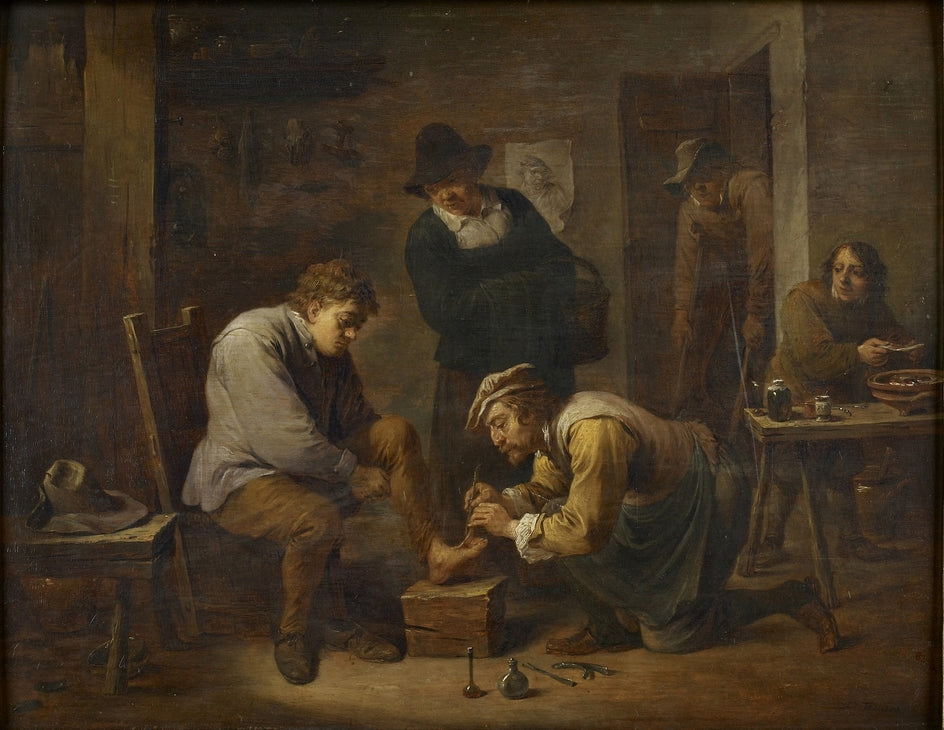 Le médecin du pied - David Teniers le Jeune